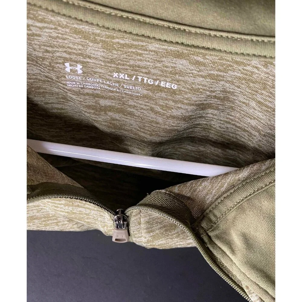 Under Armour UA Tech Quarter Zip Pullover Mens 2XL Heathered Lightweight Loose - Picture 3 of 5